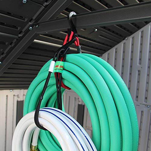 Hook & Hang Bungee Cords - Storage & Organization Cords - Hang Hoses, Cords, Ladders, Bikes, Tools & More. An Incredible Organizer! (3 Pk , Orange) #TOP6