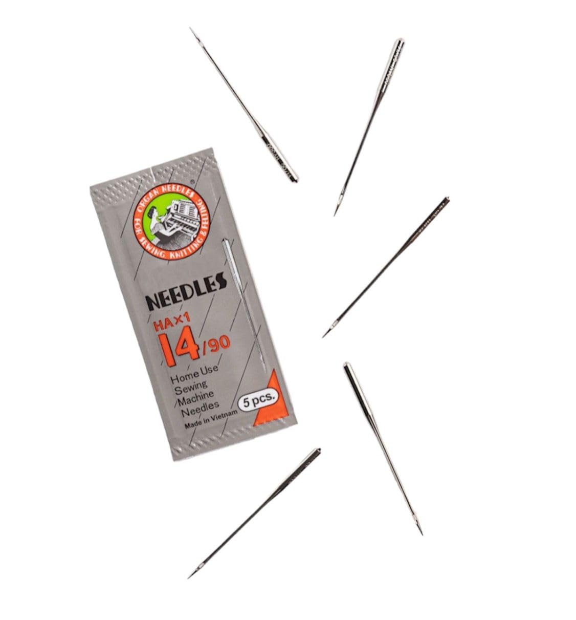 Zenith Combo of Original Needles Size NO HA 14 (4 Packs, 20 Needles) 1 Zenith Premium Bobbin case 5 Zenith Bobbins Combo Works with All Automatic Home Use Machines — Amazon image 4