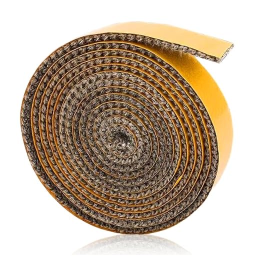 Junta Refractaria Chimene, Cinta de Sellado para Chimenea, Cinta Aislante Termica, Autoadhesivo Junta Cristal Chimenea 3m x 15mm x 3mm, Tira de Sellado de Fibra de Vidrio Resistente al Calor