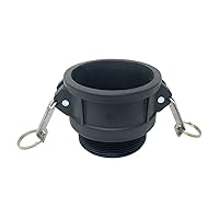 Vista 9 de Gloxco Colocación de bloqueo de leva polivinílica, tipo B, 2 "Camlock hembra x 2" macho NPT, cada uno