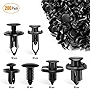 GOOACC - GRC-47 Universal Plastic Fender Clips,200 Pcs Push Bumper Fastener Rivet Clips with 6 Size Auto Body Retainer Clips Bumpers,Car Fender Replacement for GM, Ford & Ch