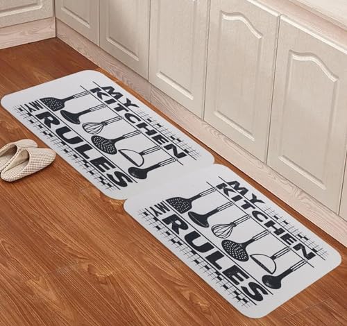 Image of UMAI x SAVYA Home Kitchen Mats|| 60 x 40 ||Anti-Skid Mat for Living Room,Bathroom,Shower,Bathtub mat,Multipurpose Mat (Black)