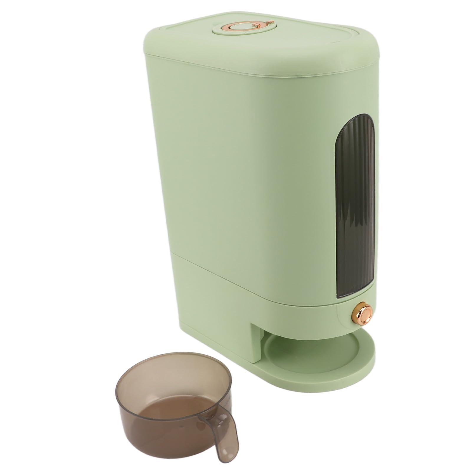 Dispensador de Arroz de Almacenamiento de Arroz PP, Contenedor de Contenedores de Dispensador de , Contenedor de Alimentos Secos Multipropósito con Tapa Hermética, Ventana Visible, Resistente a la