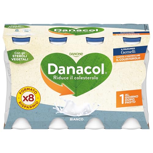 Danone Yogurt da Bere Naturale, 8 x 100g, Yogurt Drink, Latte, Cartone