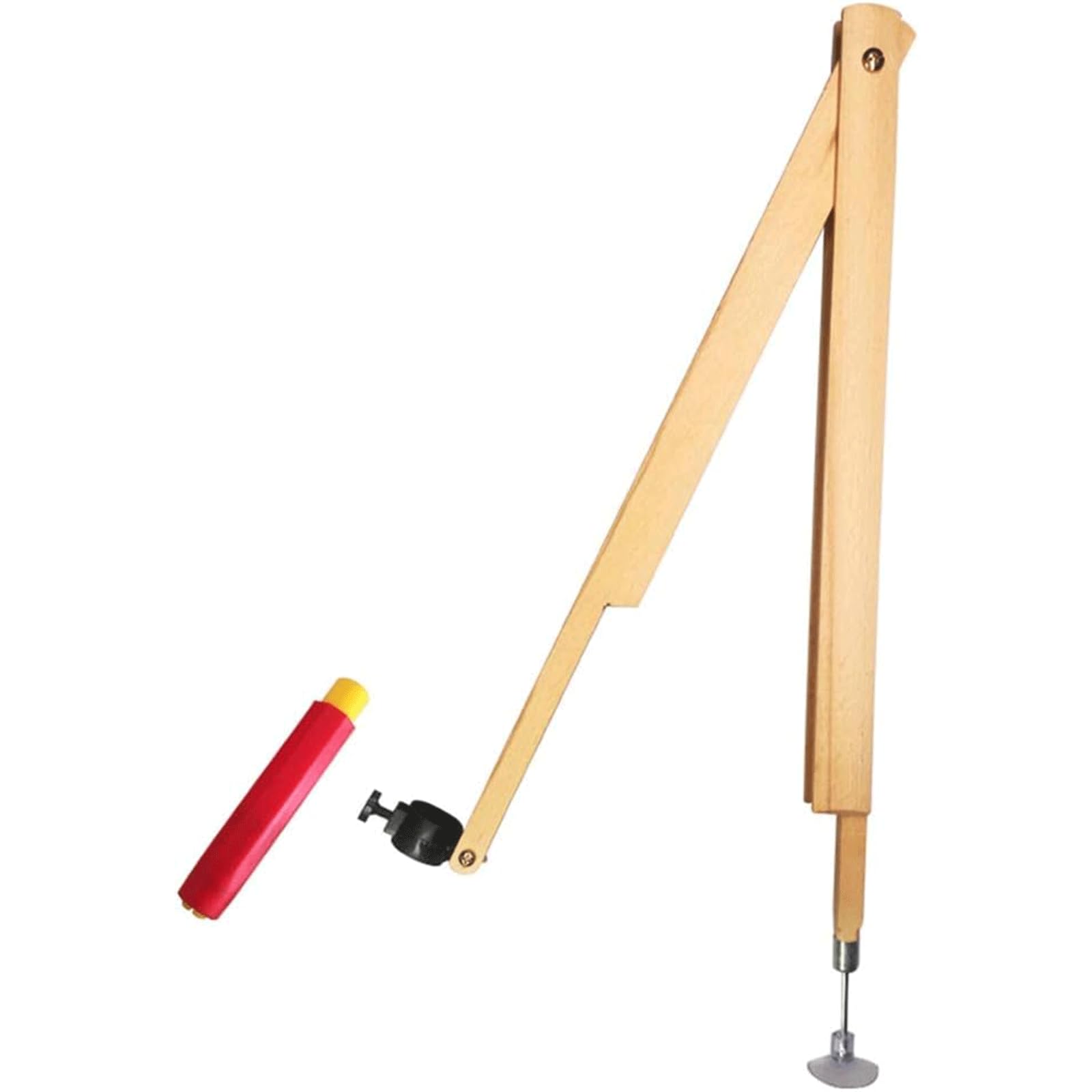 Compasso Professionale per La Lavorazione del Legno, Compasso da Disegno in Legno Massello, Compasso Ad Arco da 59'' di Diametro per Disegno Geometrico