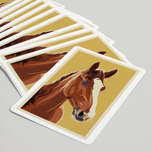 Baraja de cartas Póker Horse 52 piezas para adultos miniatura 5