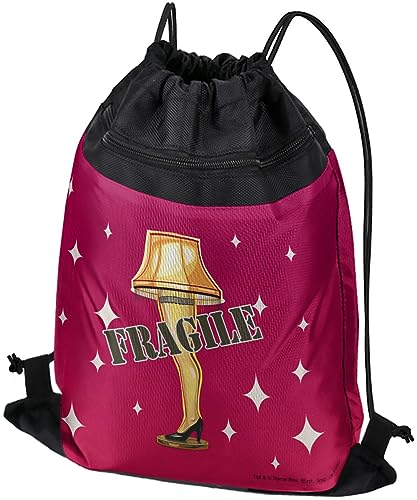 LOGOVISION A Christmas Story Fragile Drawstring Backpack Sports Bag Sackpack 17