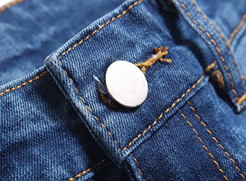 Boy's Slim Fit Ripped Destroyed Distressed Stretch Jeans Pants4