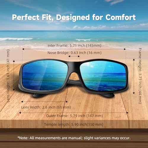 Image of Night Vision Driving Glasses Fit Over Eyeglasses for Men Women, Anti-Glare Polarized Nighttime Glasses Yellow Lens