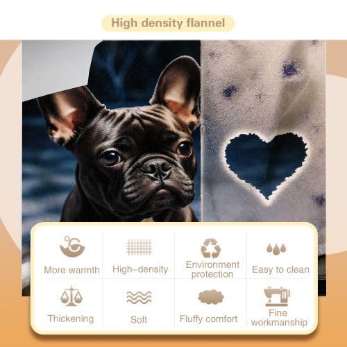 Couverture Polaire 240 x 260 Animal Chien, Couverture Polaire Grande Taille 240x260 cm | Usage Multiple comme Couette d'Appoint, Assure Une Protection Contre Le Froid D95