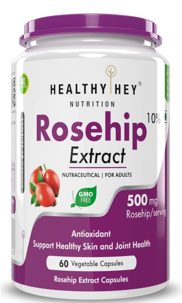 HealthyHey Nutrition Rosehip Extract 60 Veg Capsules (B07PMRM6DQ) Amazon Price History, Amazon Price Tracker