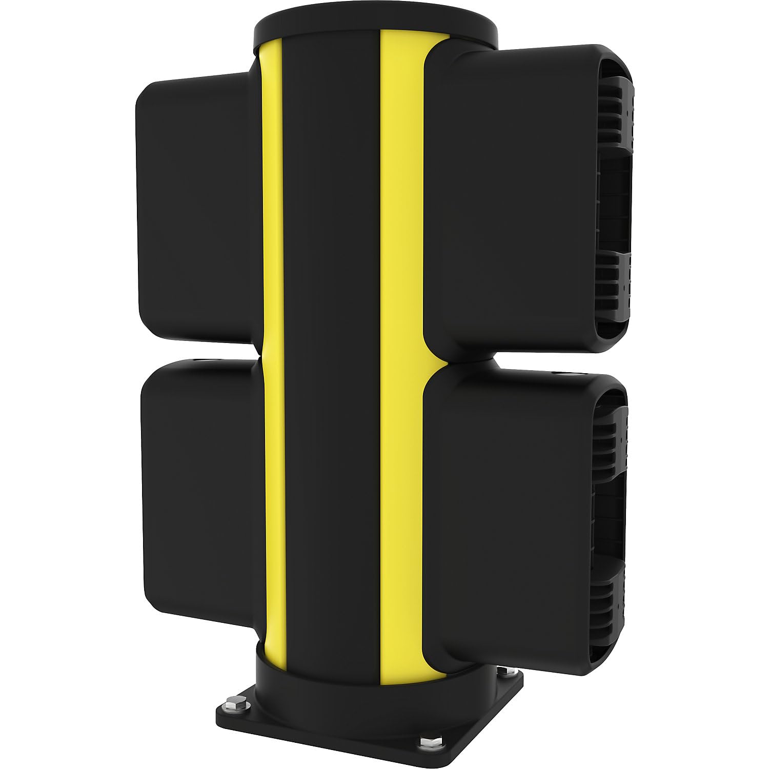 Borne médiane de protection X-Protect | hauteur 610 mm | quatre raccords