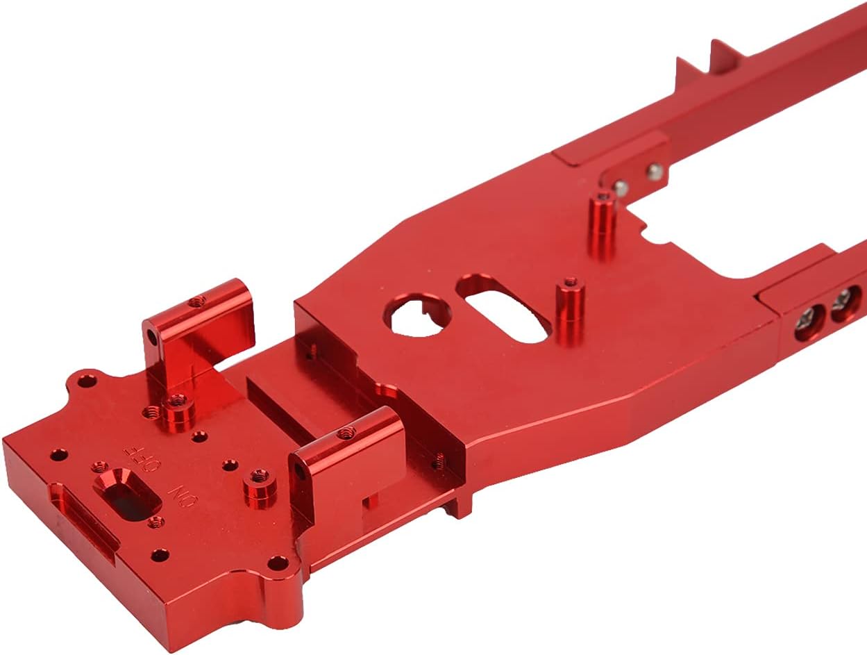 Chassis Frame for WPL D12, RC Chassis Frame Stable Performance for WPL D12 1/10 Remote Control Car(red)