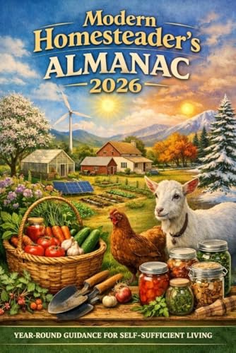 modern homesteader's almanac 2026: A Month by Month Guide to Self Sufficiency, Gardening, Livestock, and Sustainable Living (English Edition)