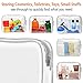 PACKISM Clear Makeup Bag, Waterproof TSA Approved Toiletry Bag Quart Size Bag, Clear Makeup Bags with Zipper Travel Cosmetic Bag, Carry on Airport Airline Compliant Bag, 3 Pack, Grey