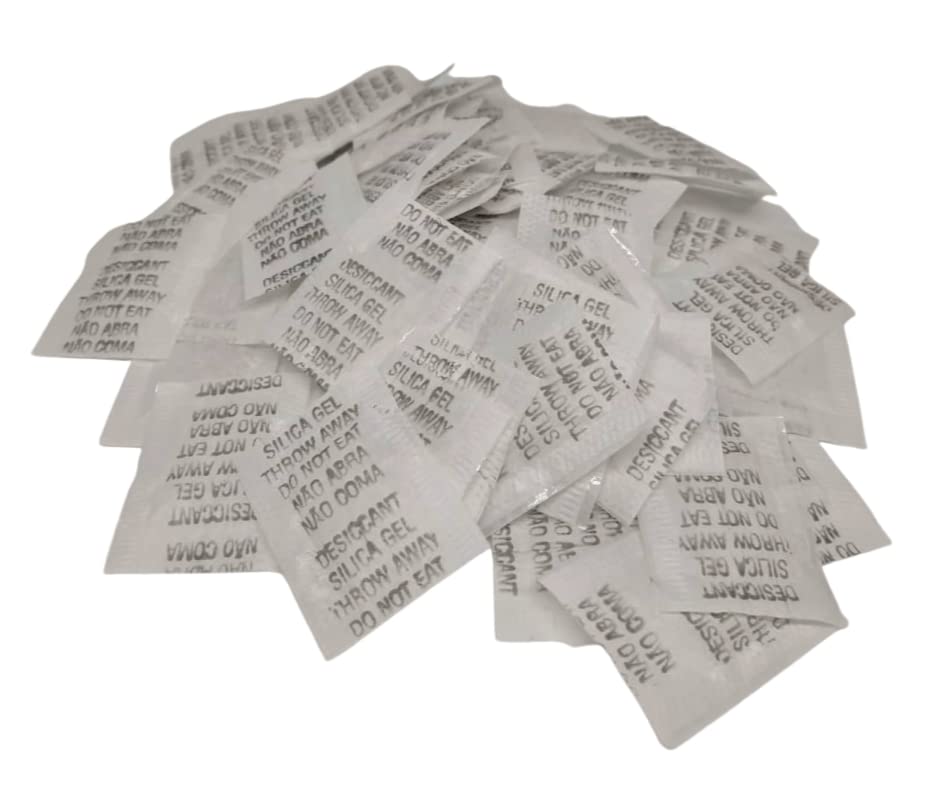 Silica gel sache pacote com 100 dessecante antimofo desumidificador