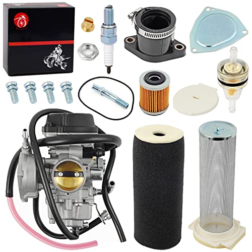 Image of Carburetor Carb & Air Filter & Guide Intake Manifold Boot Kit For Yamaha 2004-2013 Raptor 350 Air Filter