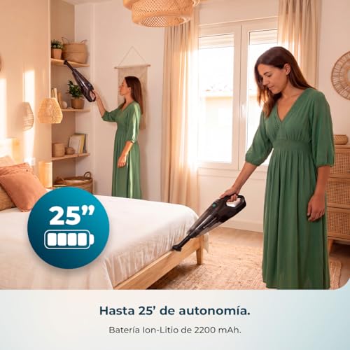Miniatura 4 de Cecotec Aspiradora de Mano sin Cable Conga Immortal Extremesuction 22,2 Animal Hand Neo. 150W, Batería de 22,2 V, 10kPa, Depósito 500 ml, Filtro Alta Eficiencia, Accesorio Pelos de Animales