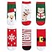 Produktbild Yafane 6 Paar Unisex Baby Weihnachtssocken Kinder Weihnachten Socke Weihnachtsstrümpfe Christmas Socks Baumwolle Socken Wollesocken Super Warm für Mädchen Jungen 1-3 Jahre