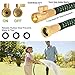 Takuvan 100ft Expandable Garden Hose, Durable Flexible Expanding Water Hose, Leakproof Lightweight hose with 9 Function Spray Nozzle, Extra Strength Fabric Hose Pipe with 3/4