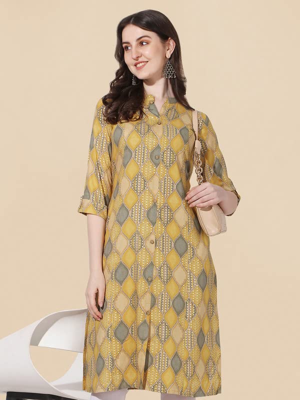 Image of MIRCHI FASHION Women's Straight Fit Paisley Printed And Embellished Kurta Set with Dupatta and Trouser