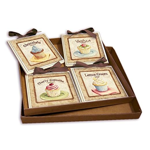 CREAZIONI ANTART Idea Regalo Set Quadretti Shabby Chic Country ARREDAMENTI Cucina 15x15 (sr6)