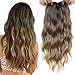 20inch Wavy Synthetic Hair Topper Hair Closure for Thinning Hair Large Base 7"x7" Wavy Hair Toppers for Women Handmade Natural Hairline Synthetic Hair Fake Hair Pieces (PT2/24/60#, 20 inch)
