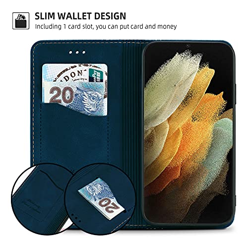 Funda tipo cartera para Samsung S22 Plus protectora libro con ranuras tarjetas 4