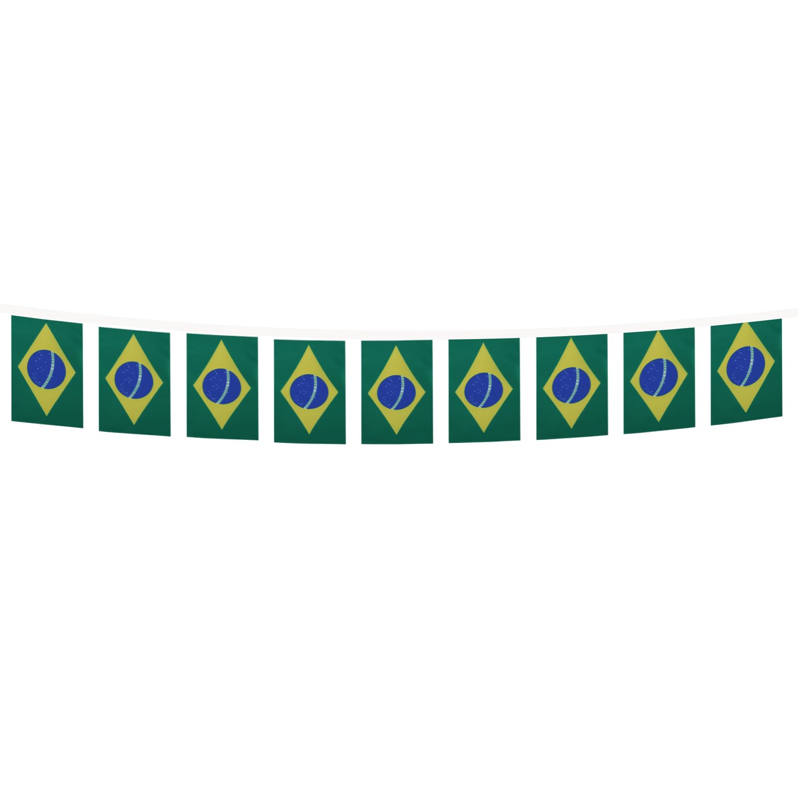 GUIRLANDE 6 mètres 20 DRAPEAUX PÉROU SANS ARMOIRIES 21x15 cm - DRAPEAU