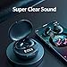 Nsiucion Wireless Sleep Earbuds, Comfortable Invisible Mini Sleeping Headphones for Side Sleepers, Noise Cancelling IPX4 Waterproof Bluetooth 5.3 Earphones for Sleeping Running Workouts (Black)