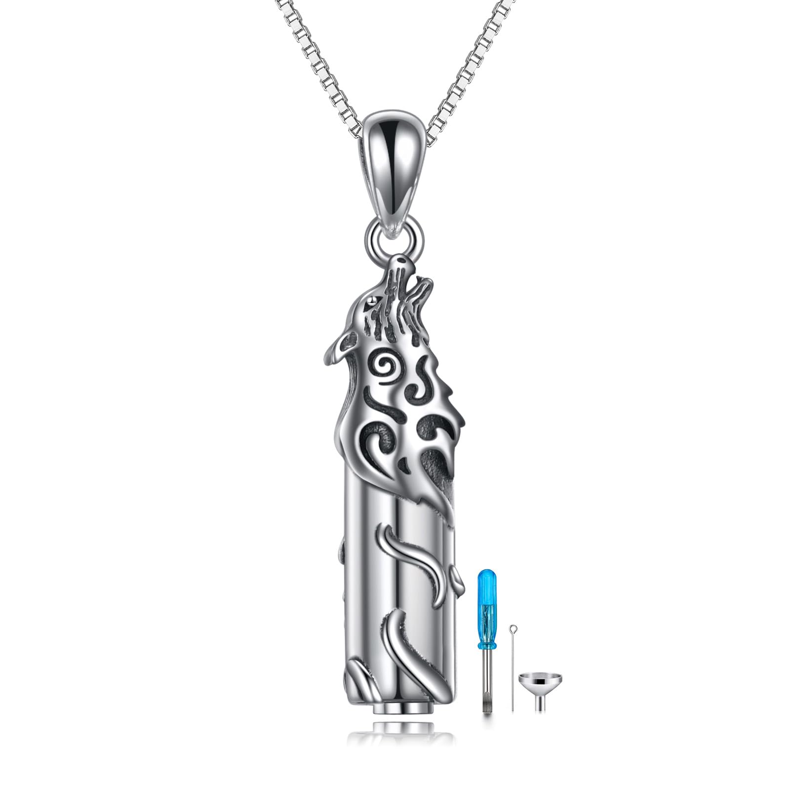 Teardrop Hourglass Urn Necklace for Ashes for Women Sterling Silver Cremation Jewelry Memorial Keepsake Urns Pendant Necklace for Urn Necklaces Ashes