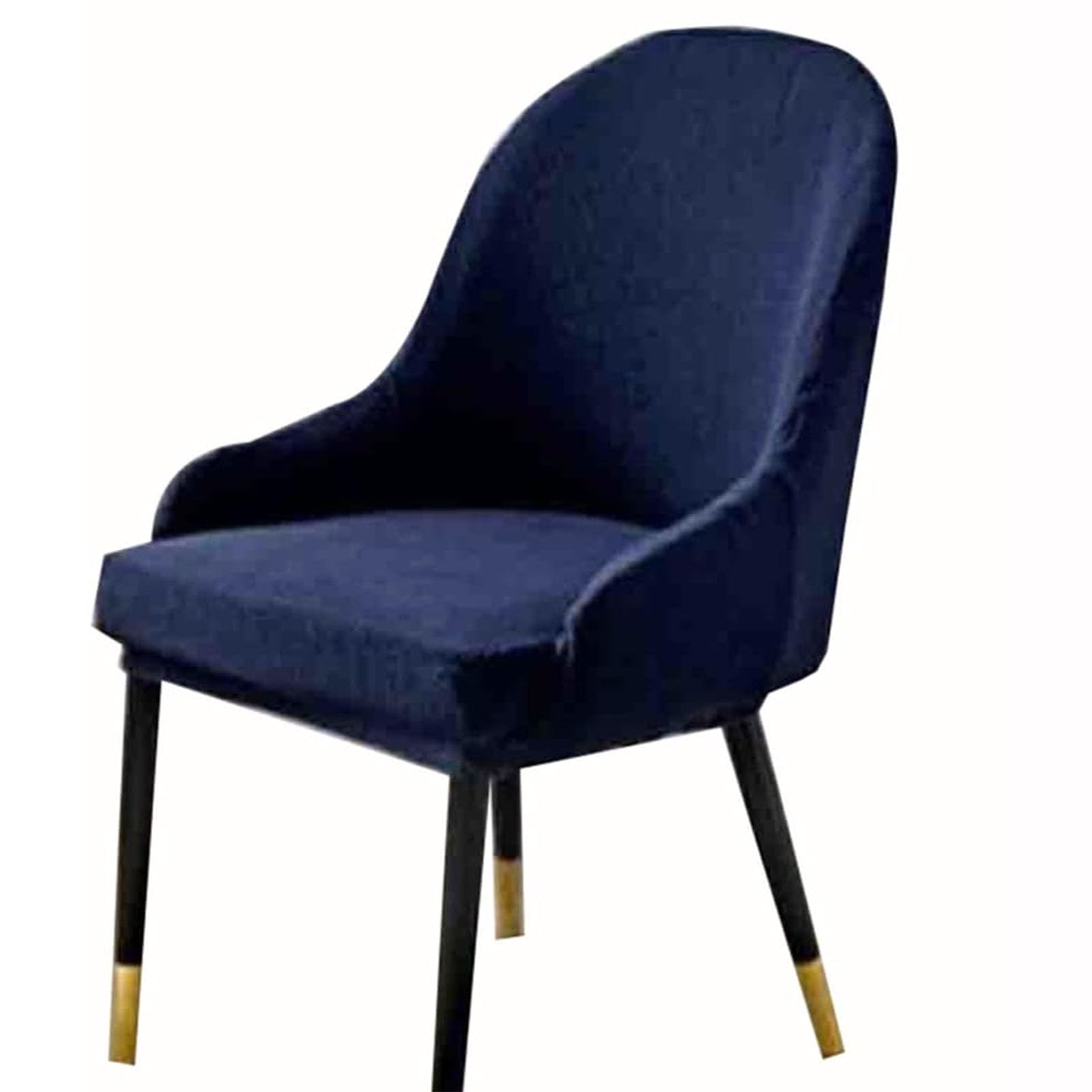Leomix Set of 2/4 Curved Low Back Dining Chairs Cover, Modern Accent Computer Chair Cover Arc Shaped Armrest Counter Chair Slipcover,F,2pack