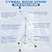 Shongbluu Cymbal Stand 2Pack, Standard Cymbal Boom Stand Adjustable 30
