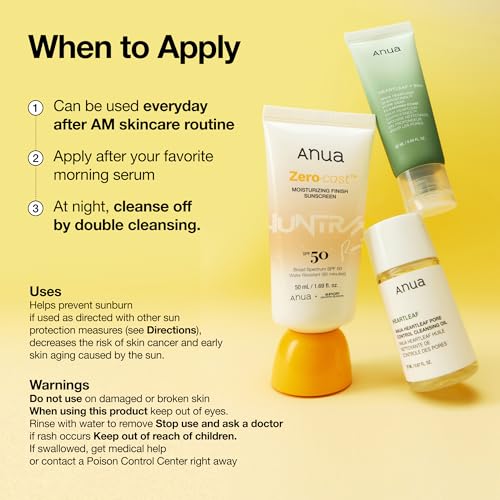 Anua Zero-Cast Moisturizing Sunscreen SPF 50 — view 8