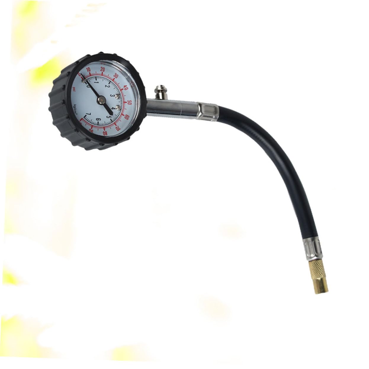 HEALLILY Professional Tire Pressure Gauge 100 Psi Mechanical Car Tire Air Pressure Tool with 360 Rotating Chuck Lightweight for Cars Trucks Motorcycles 10.23 Inch