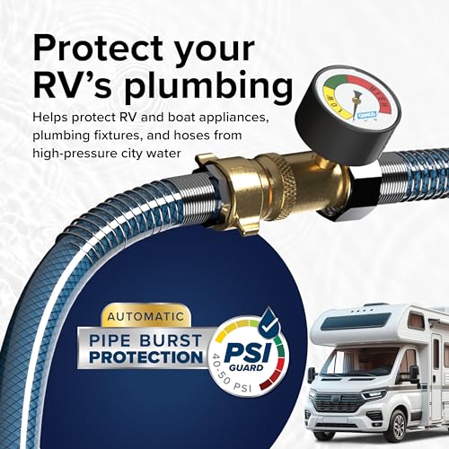 Régulateur de pression de l'eau en laiton pour camping-car