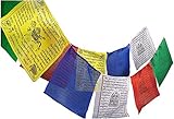 Las banderas se encuentran en grupos de cinco. Los cinco colores representan los elementos en la cosmogonia tibetana y se encuentran ordenadas de izquierda a derecha en un orden específico. Distintos elementos se encuentran asociados con diferentes colores en tradiciones especificas, propósitos y sadhana: Azul (simbolizando cielo/espacio) Blanco (simbolizando aire/viento) Rojo (simbolizando fuego) Verde (simbolizando agua) Amarillo (simbolizando la tierra)