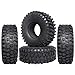 AllinRC 4PCS 4.7 Inch Outer Diameter RC Crawler Tires 1.9 Inch Tires for Axial SCX10 90047 SCX10 III AXI03007 Traxxas TRX-4 Redcat Gen 8 Gen 7