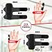 Finger Splint Brace (2 Pack) for Trigger Finger, Finger Arthritis & Finger Pain Relief – Adjustable Compression Finger Support for Sprains, Stiff Joints, Tendonitis & Injury Recovery, Fits Index, Middle, Ring, Pinky Fingers (Black, Regular)