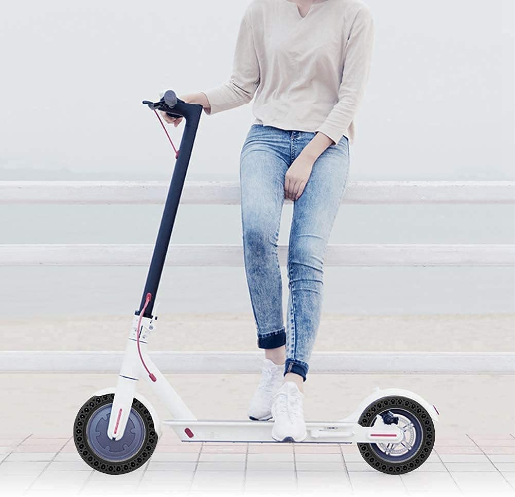 Roue de Pneu de Scooter de 8,5 Pouces Pneu Avant/arrière de Remplacement Solide, 8 1/2 pour M365 Pneu Solide résistant à l'usure Planche à roulettes de Scooter électrique