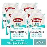 VeeTee Rice & Tasty Thai Jasmine - Microwavable Instant Rice - 10.6 oz - Pack of 6