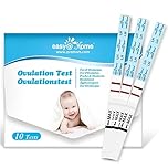 Ovulation Fertility Test Predictor Kit: Easy@Home 10 LH Strips Accurate Fertility Test for Women Ovulation Monitor - Powered by Premom Ovulation Tracker App