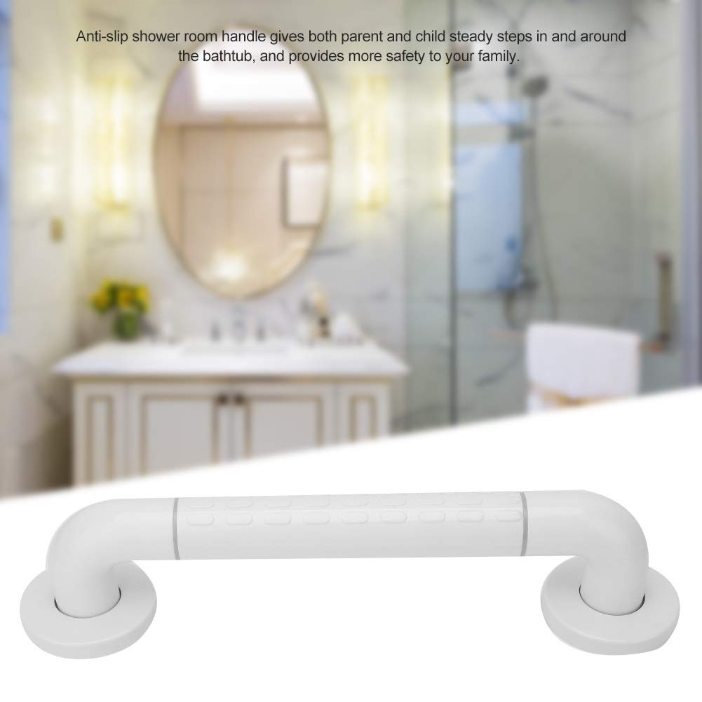 Barras de Apoyo para baño de 30 cm con asa de Agarre, ventosas para Ducha y bañera. Soporte de Seguridad Resistente.