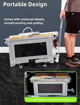 45 Degree Tile Chamfering Machine Multifunctional Tile Cutting Machine Dual Motor Cutting Chamfering Dual Purpose Benchtop Dust Free Tile Cutting Tool For Tile Slab 110V/220V(Unfolded Length 2400MM)
