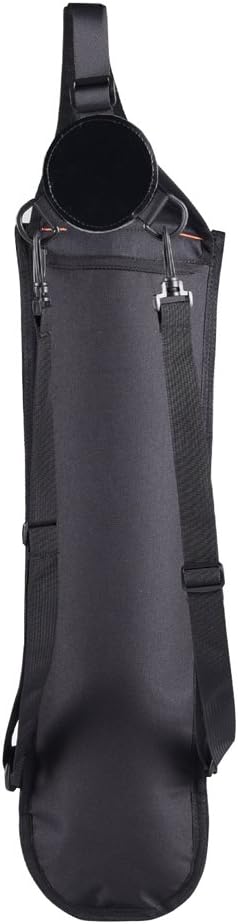 Adjustable Hunt Bow Back Quiver Archery Arrow Bag, Large Capacity with Shoulder Strap, Suitable for Outdoor Hunting - Black, 58 x 17 x 8cm