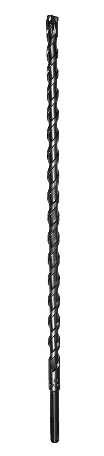 Starrett SDS Plus. Drill Bit - 25X460MM KBPX25E PGM Approved Carbide Tip 4 Point Flute Hammer Drill Bit - for Concrete Masonry Stone Bricks