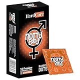 NottyBoy Hardcore Raised Dots Condoms for Men - 10 Count