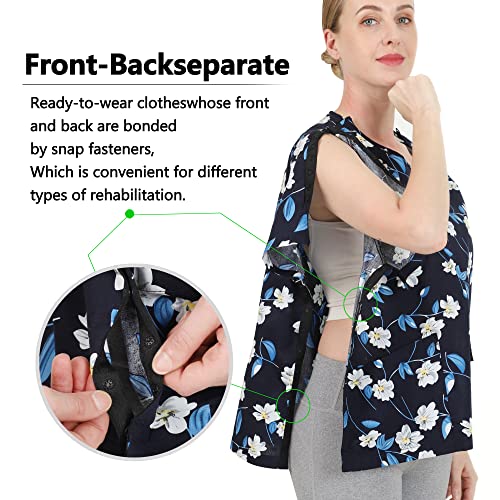 Tommhanes Amisguoer Shoulder Surgery Rehab Clothes Shoulder Surgery Shirts Chemo Clothing Recovery Top Patient Shirt Short Sleeve (Kf01-Xxl) #TOP2