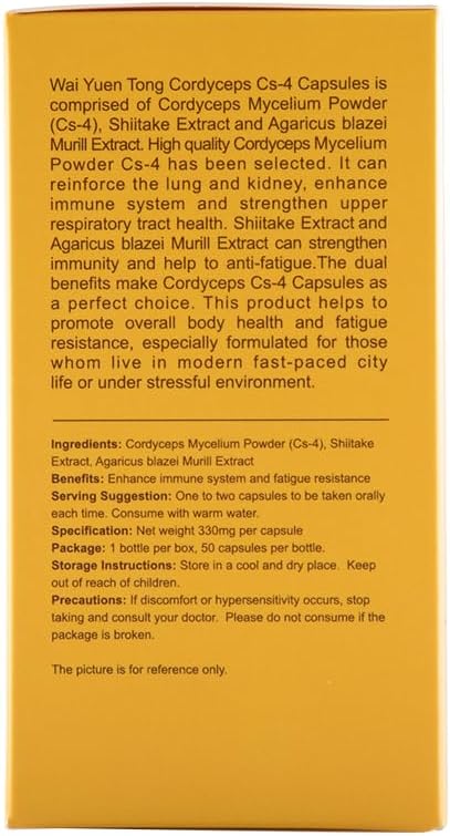 Cordyceps Cs-4 Mycelium Capsules – Energy, Lung & Immune Support, Natural Anti-Fatigue Supplement, 60 Capsules - Image 6