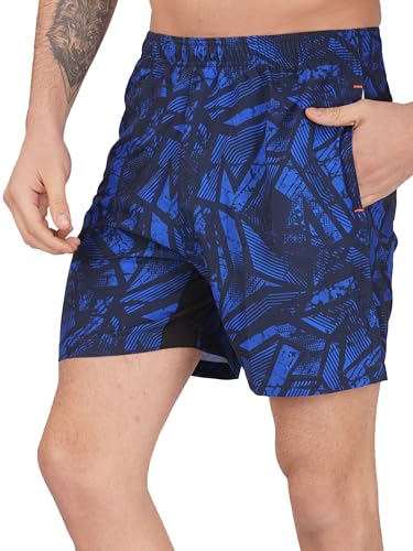 Image of NEVER LOSE Mens 5 inch Swim Trunks with Zipper Pockets Quick Dry Beach Board Shorts for Men Swimsuit Swimwear with Mesh Lining